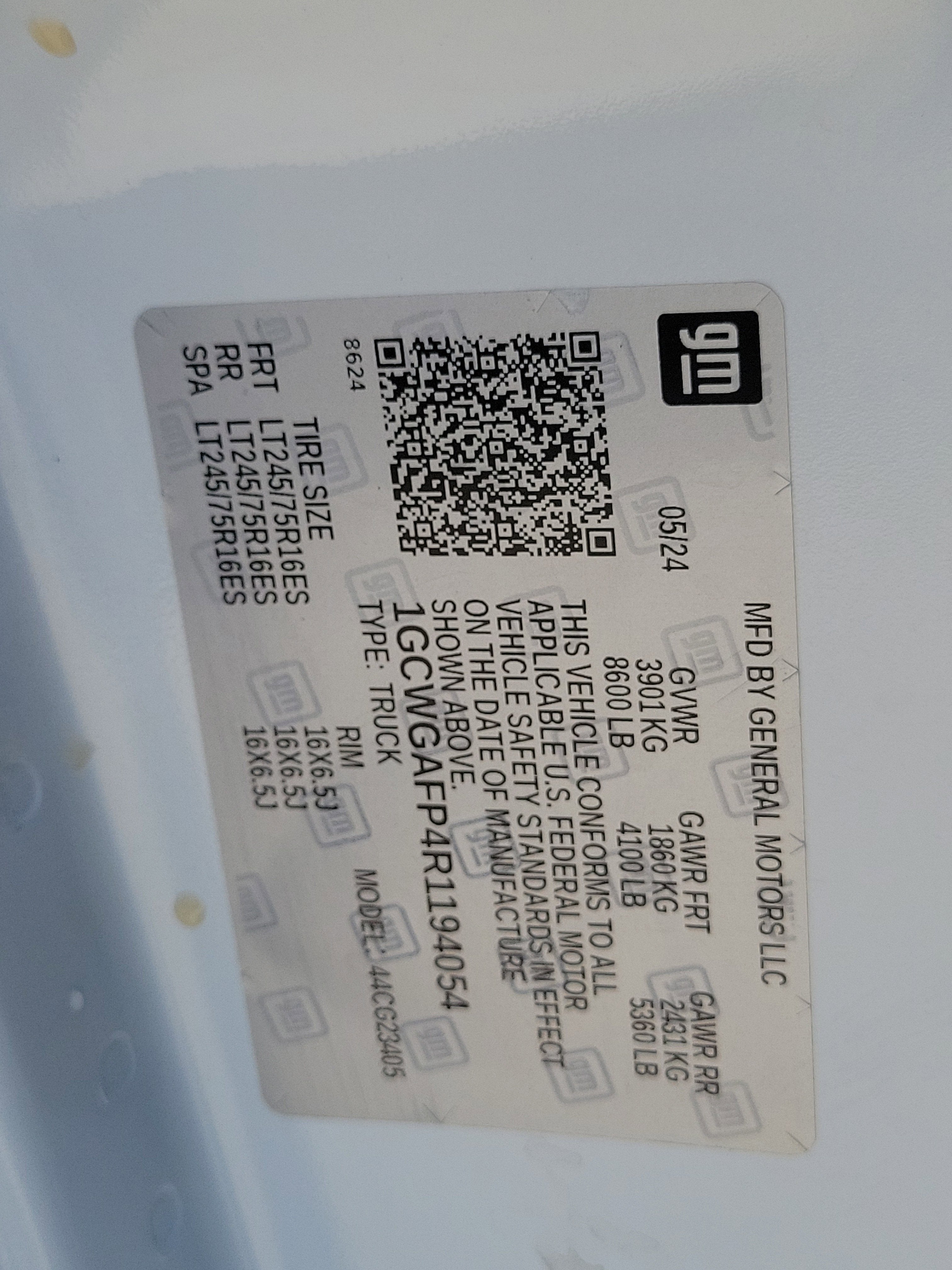 2024 Chevrolet Express Cargo 2500 WT