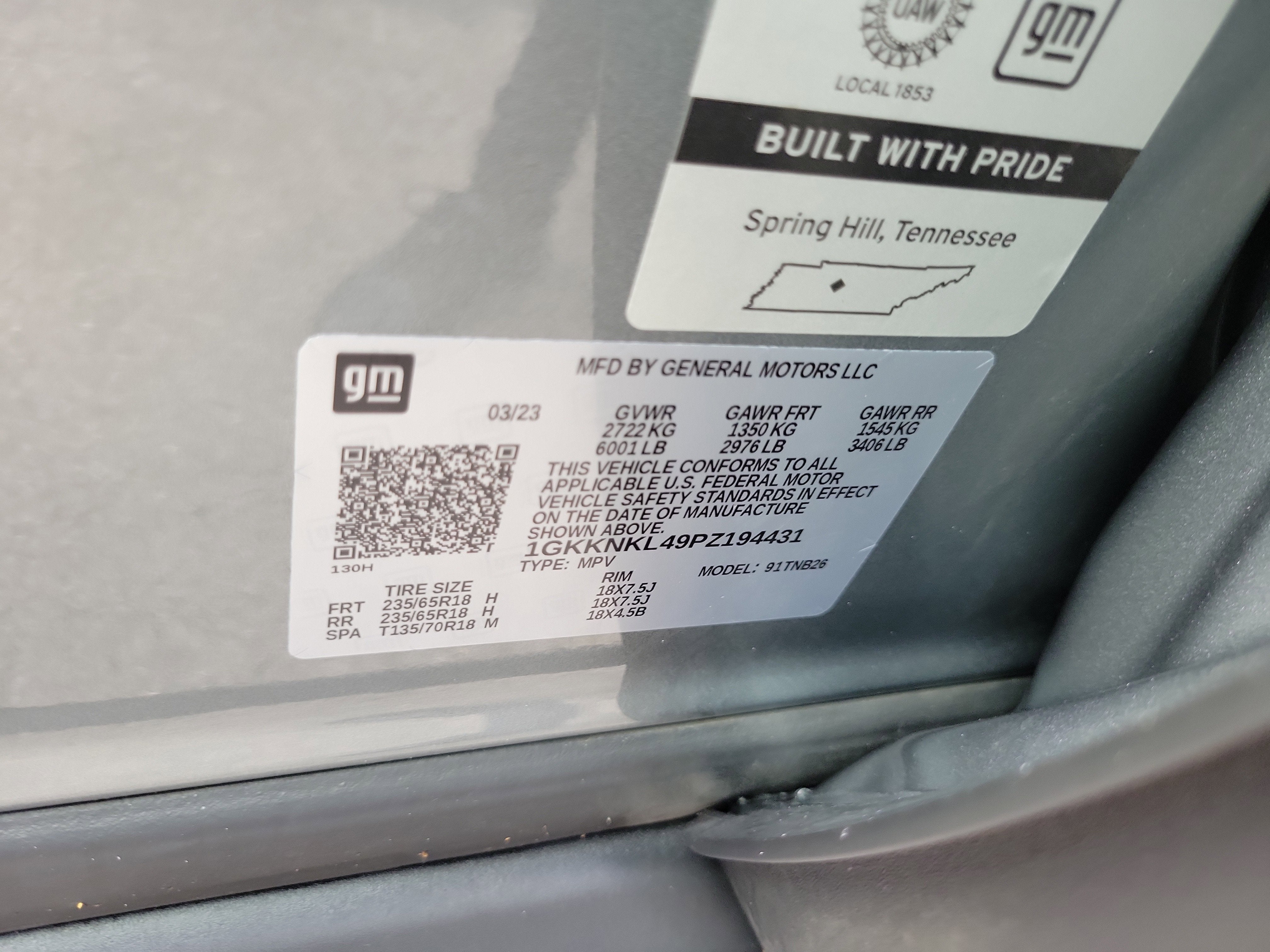 2023 GMC Acadia SLE