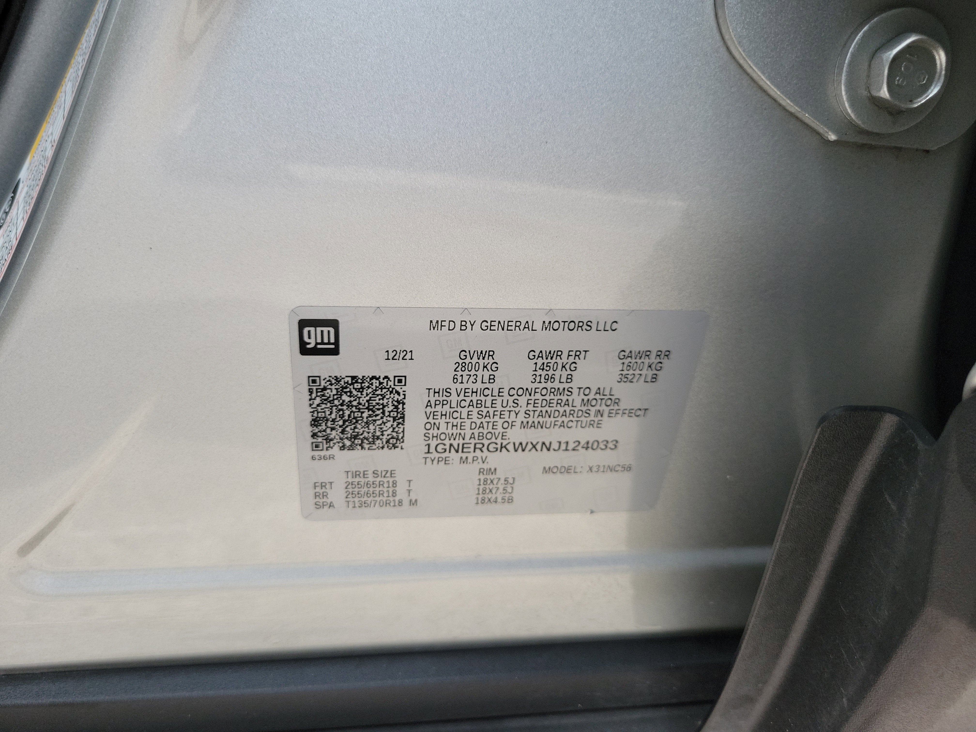 2022 Chevrolet Traverse LT Cloth