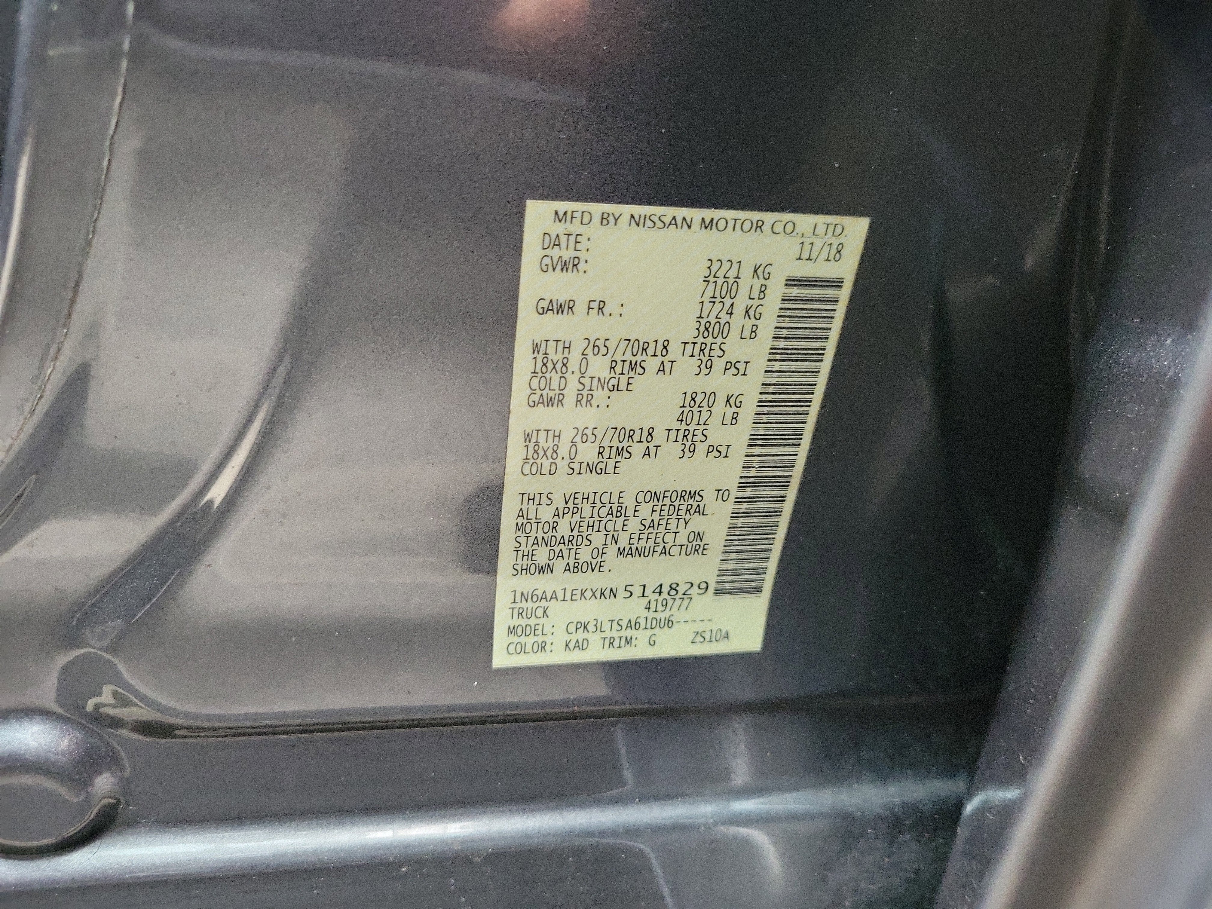2019 Nissan Titan SV