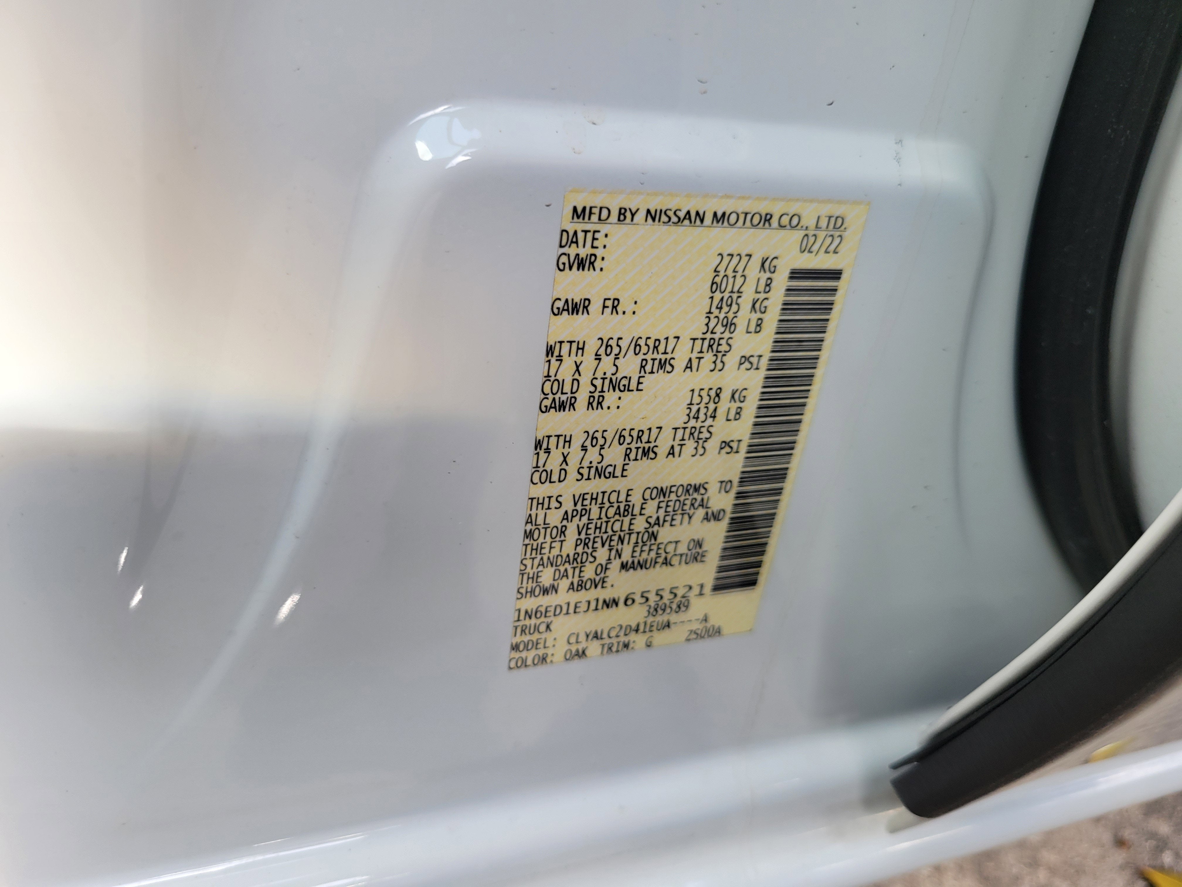 2022 Nissan Frontier SV