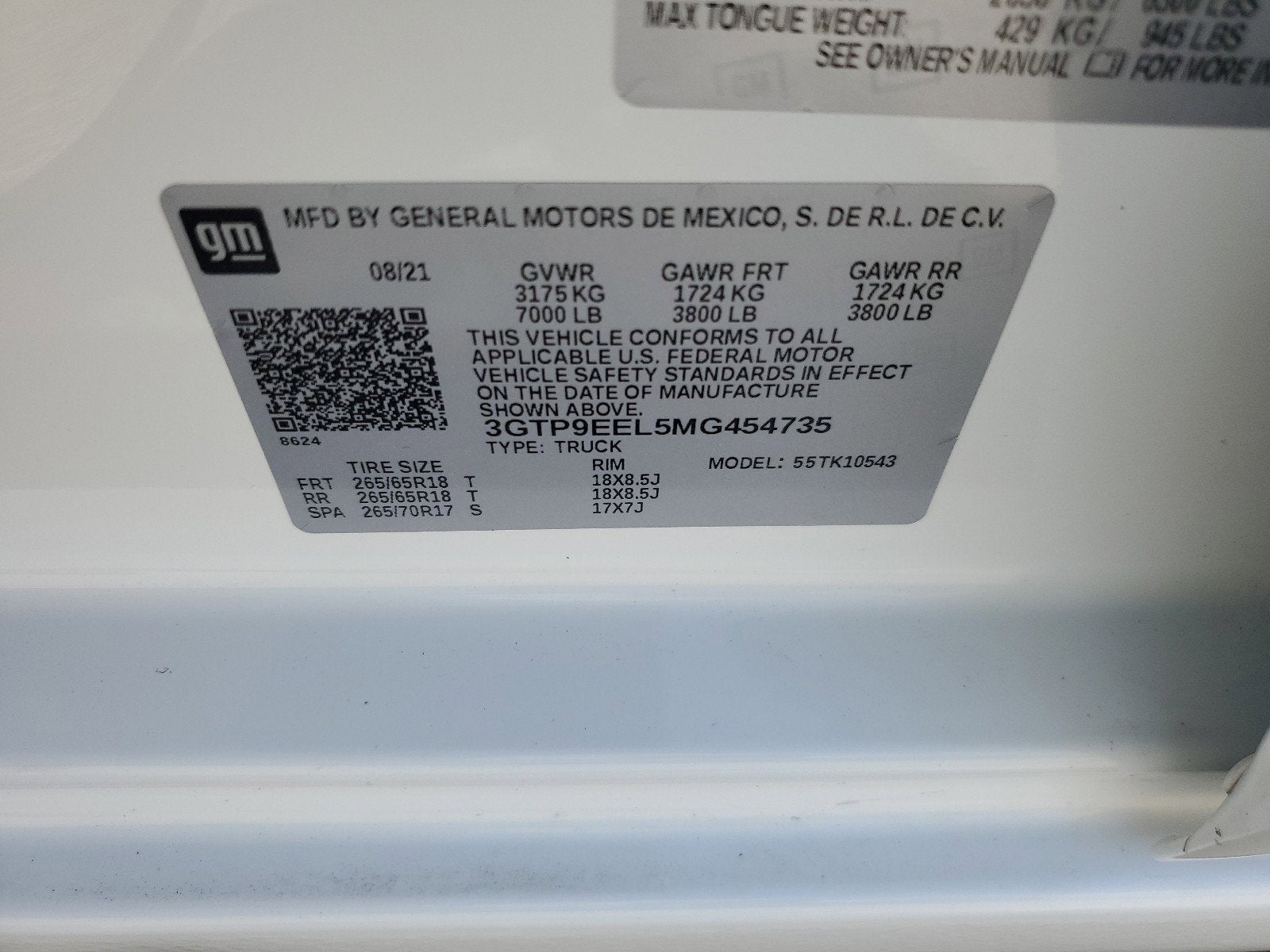 2021 GMC Sierra 1500 AT4