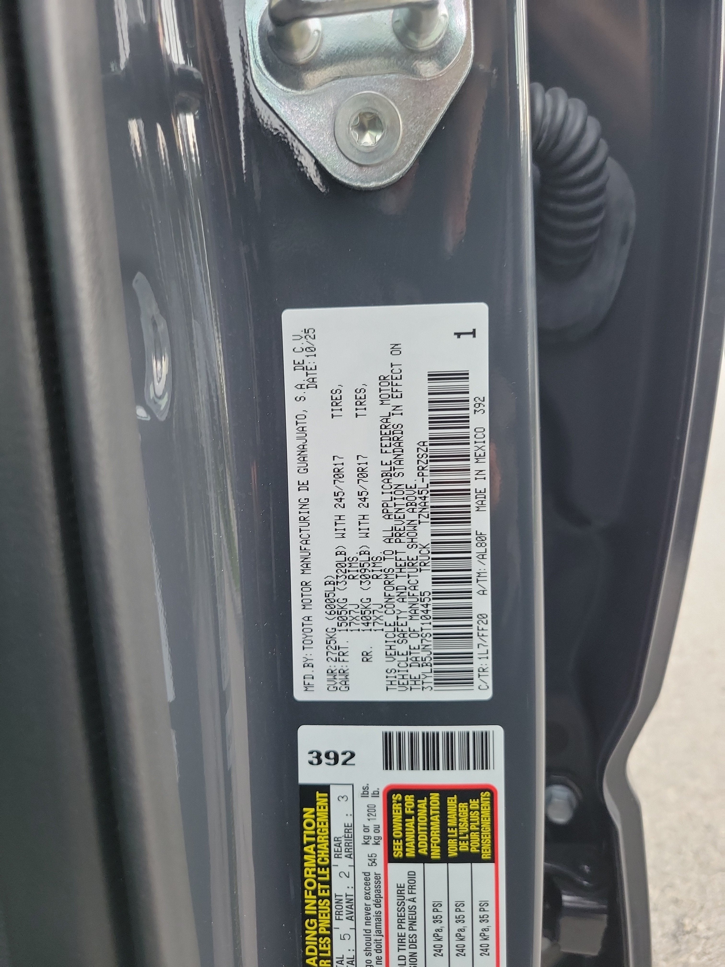 2025 Toyota Tacoma 4WD SR
