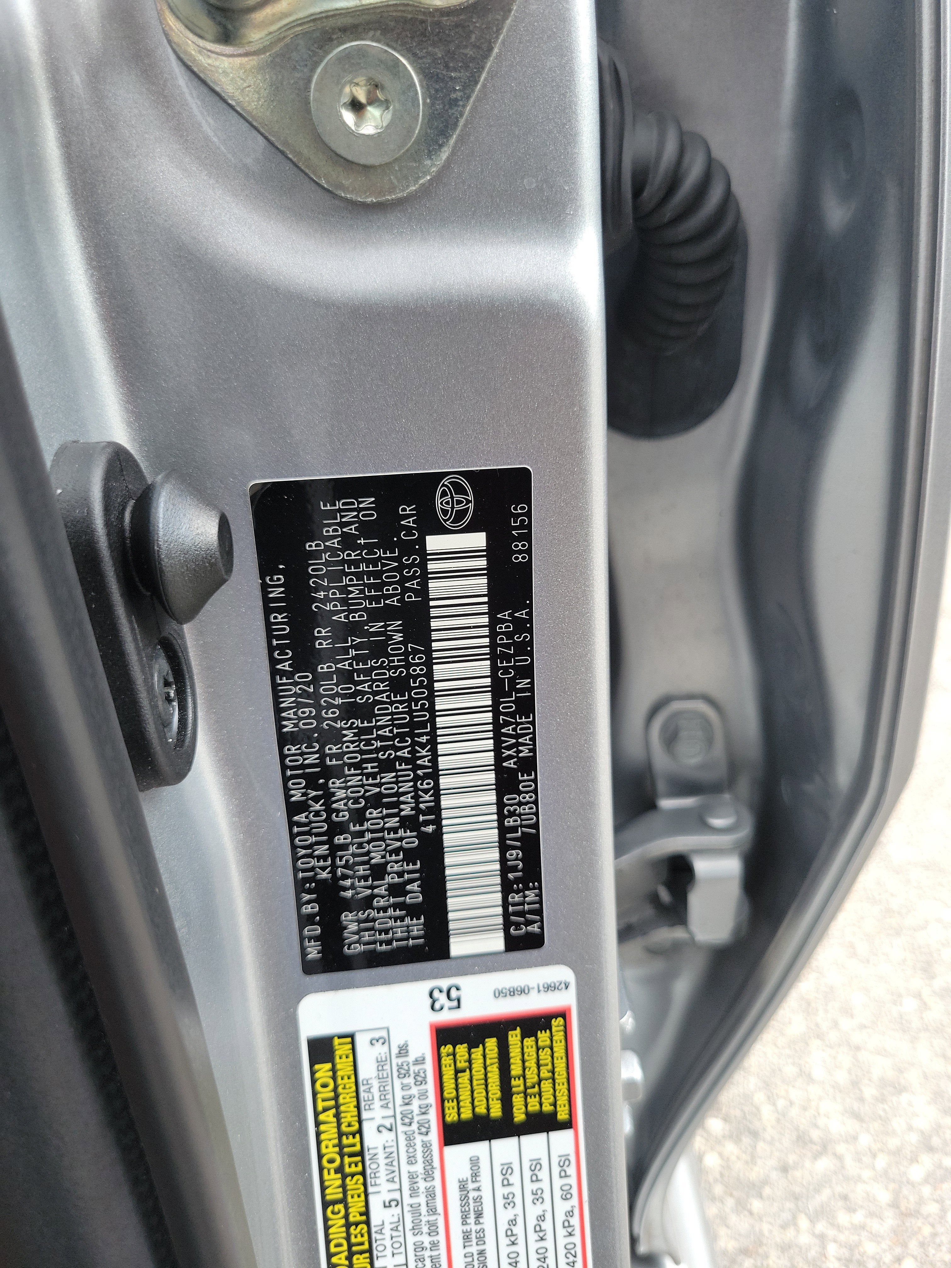 2020 Toyota Camry XSE