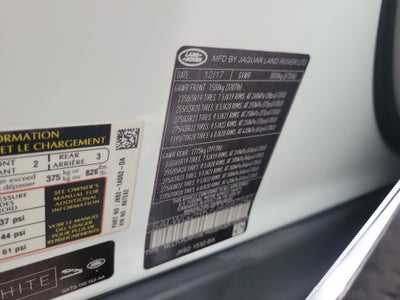2018 Land Rover Range Rover Sport SE