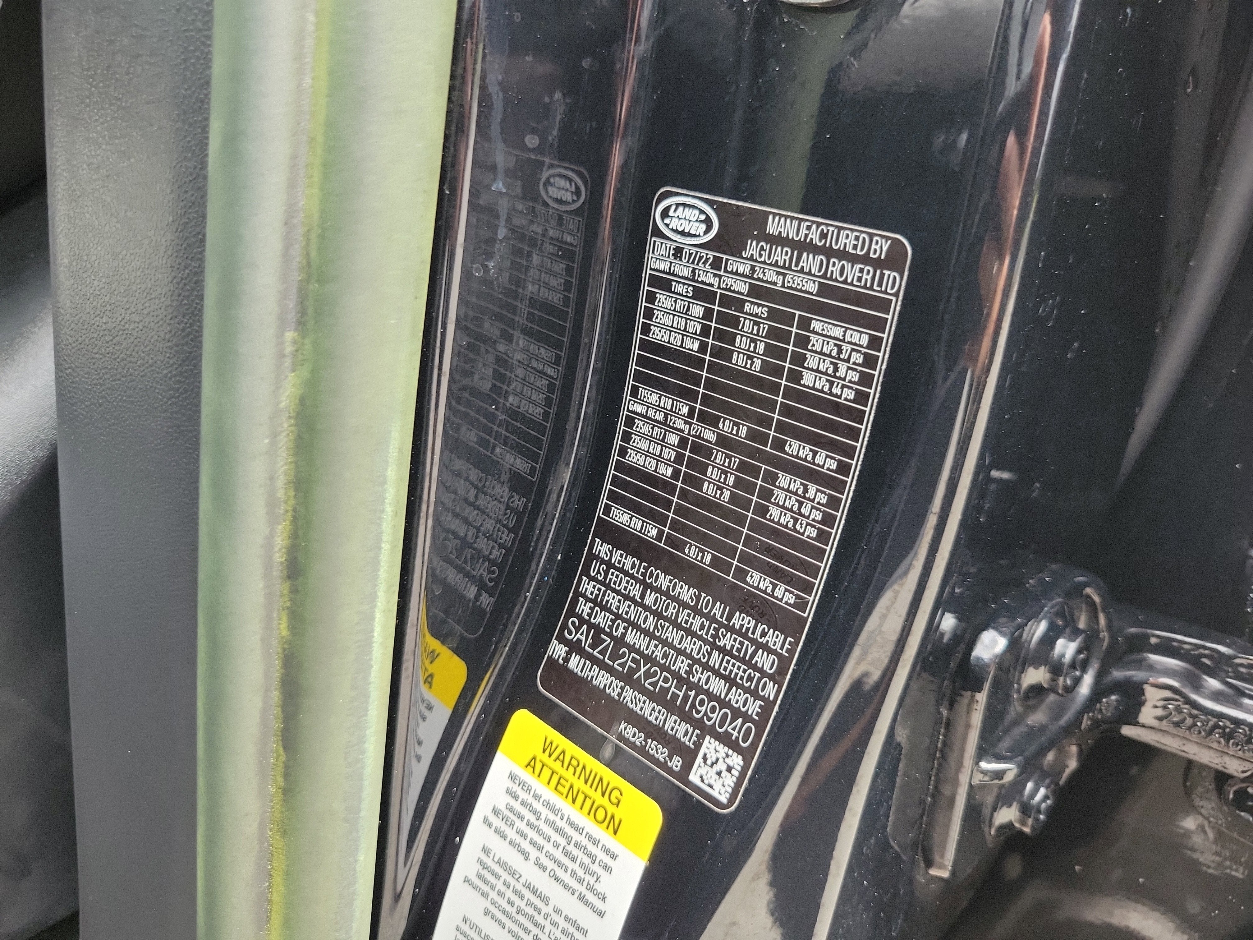 2023 Land Rover Range Rover Evoque R-Dynamic SE