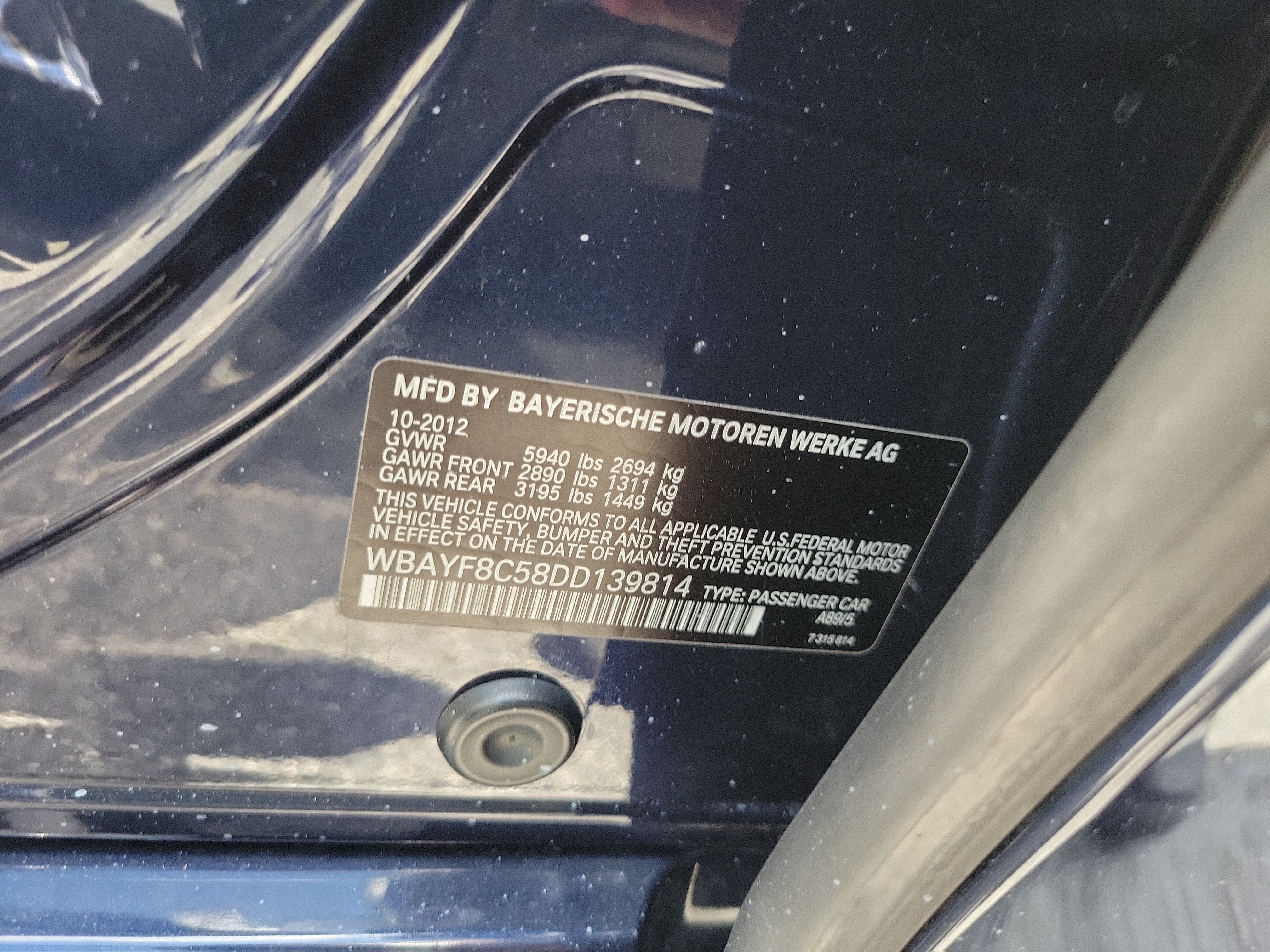2013 BMW 7 Series 750Li xDrive
