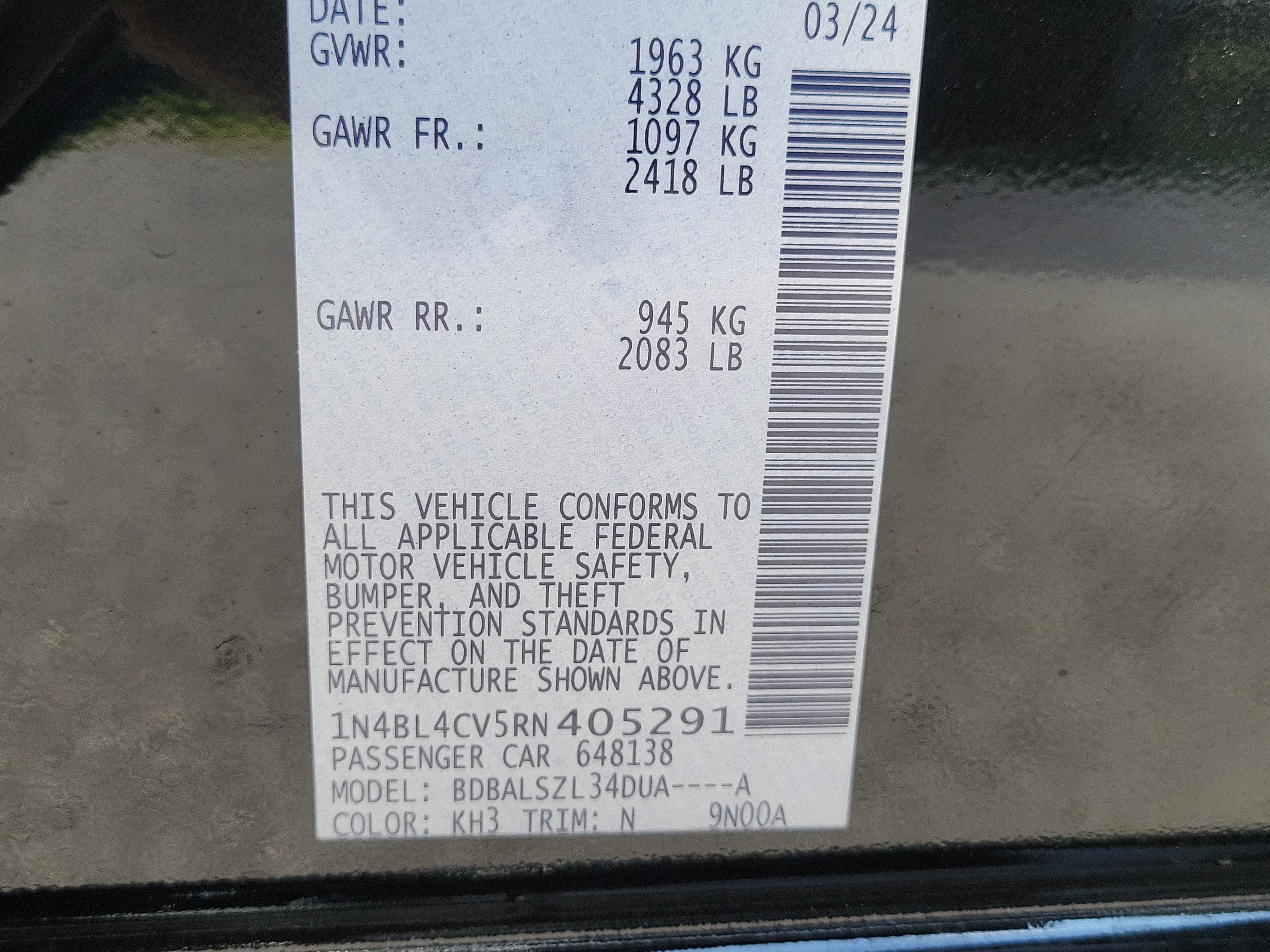 2024 Nissan Altima 2.5 SR