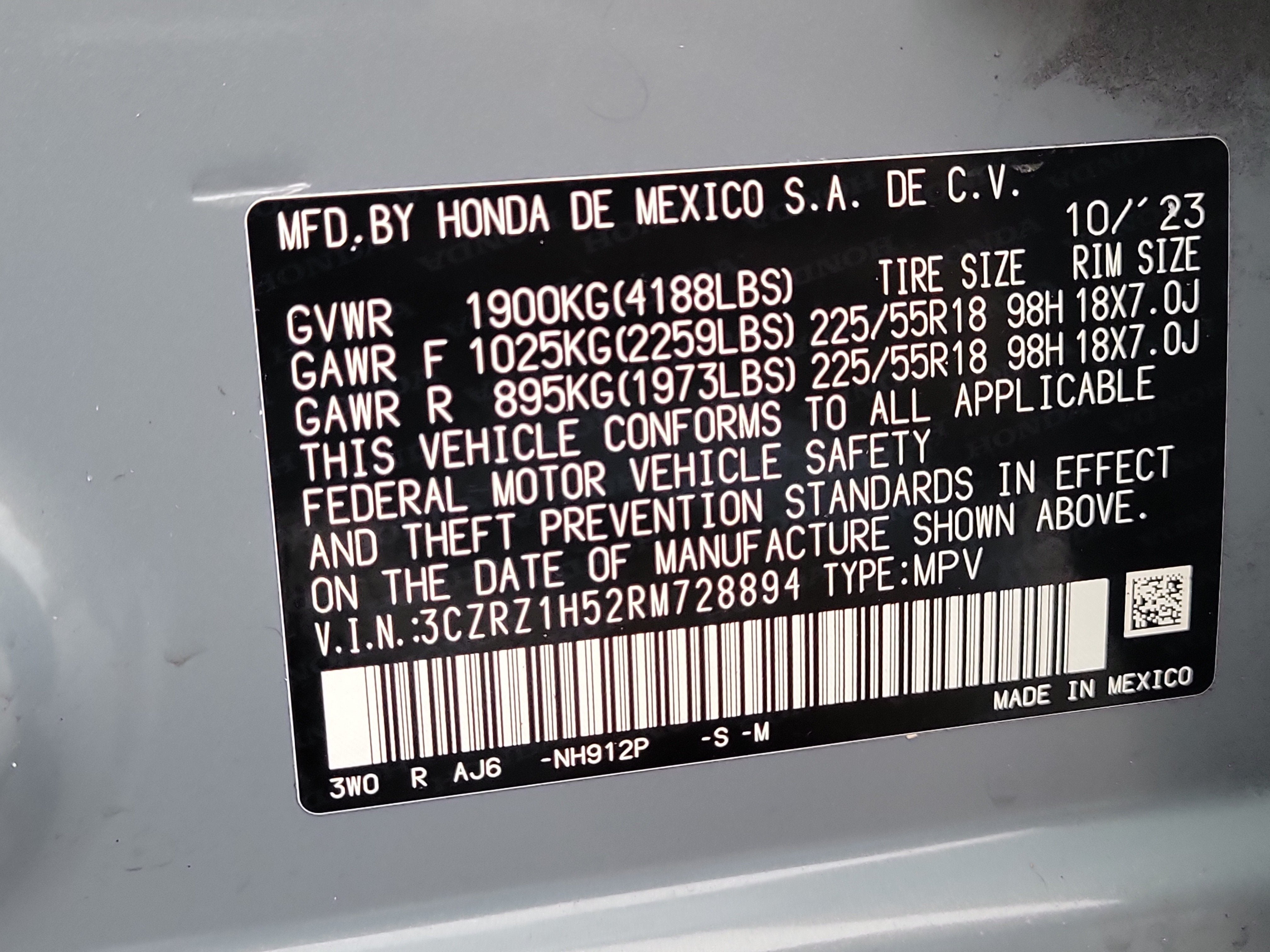 2024 Honda HR-V Sport