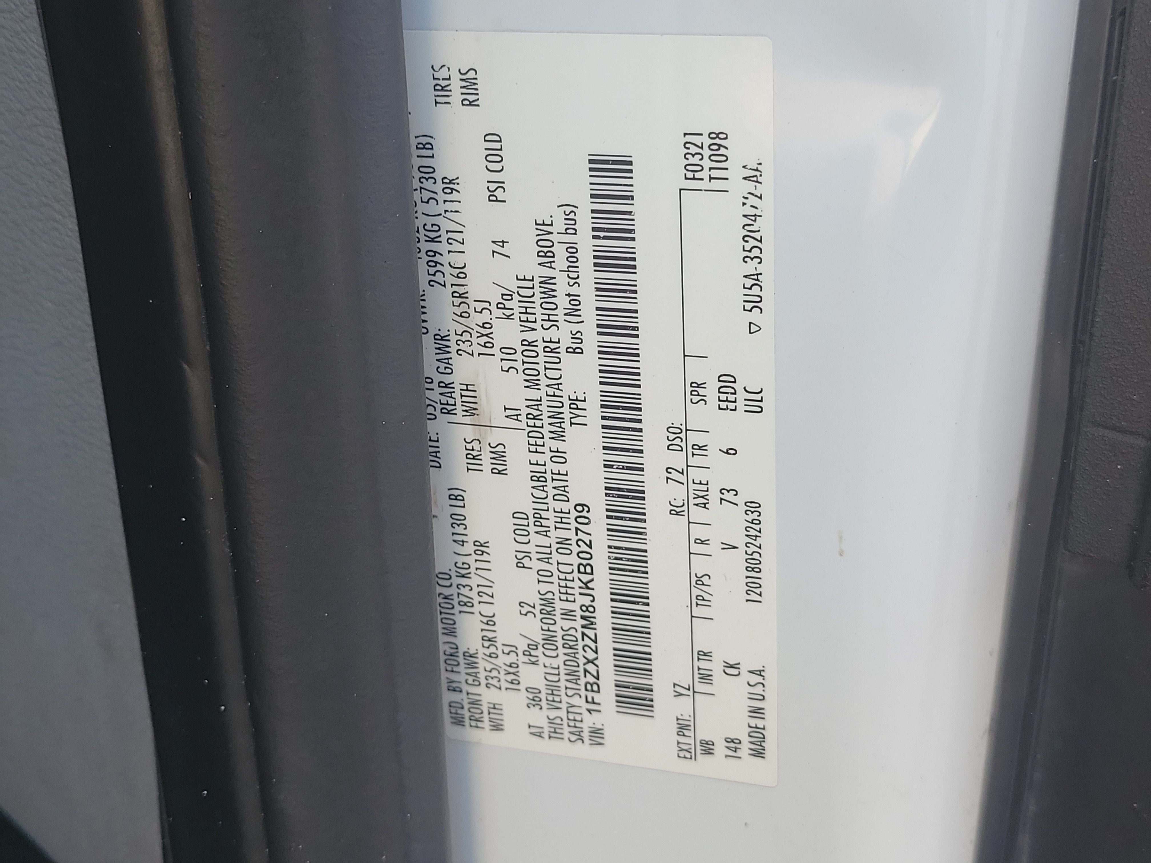 2018 Ford Transit Passenger Wagon XLT