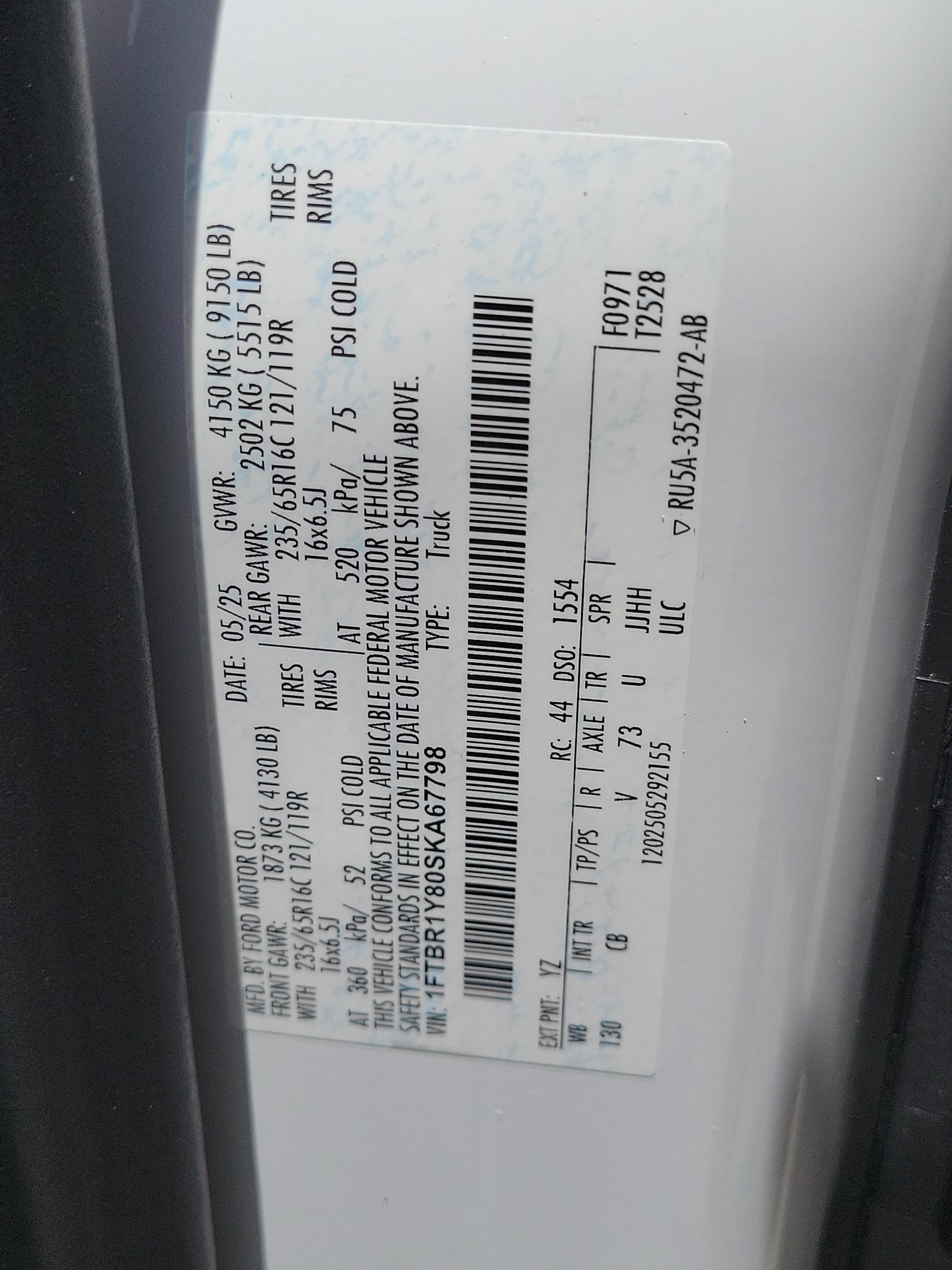 2025 Ford Transit Cargo Van Base