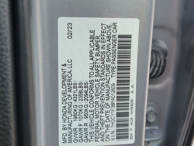 2023 Honda Accord Sedan EX