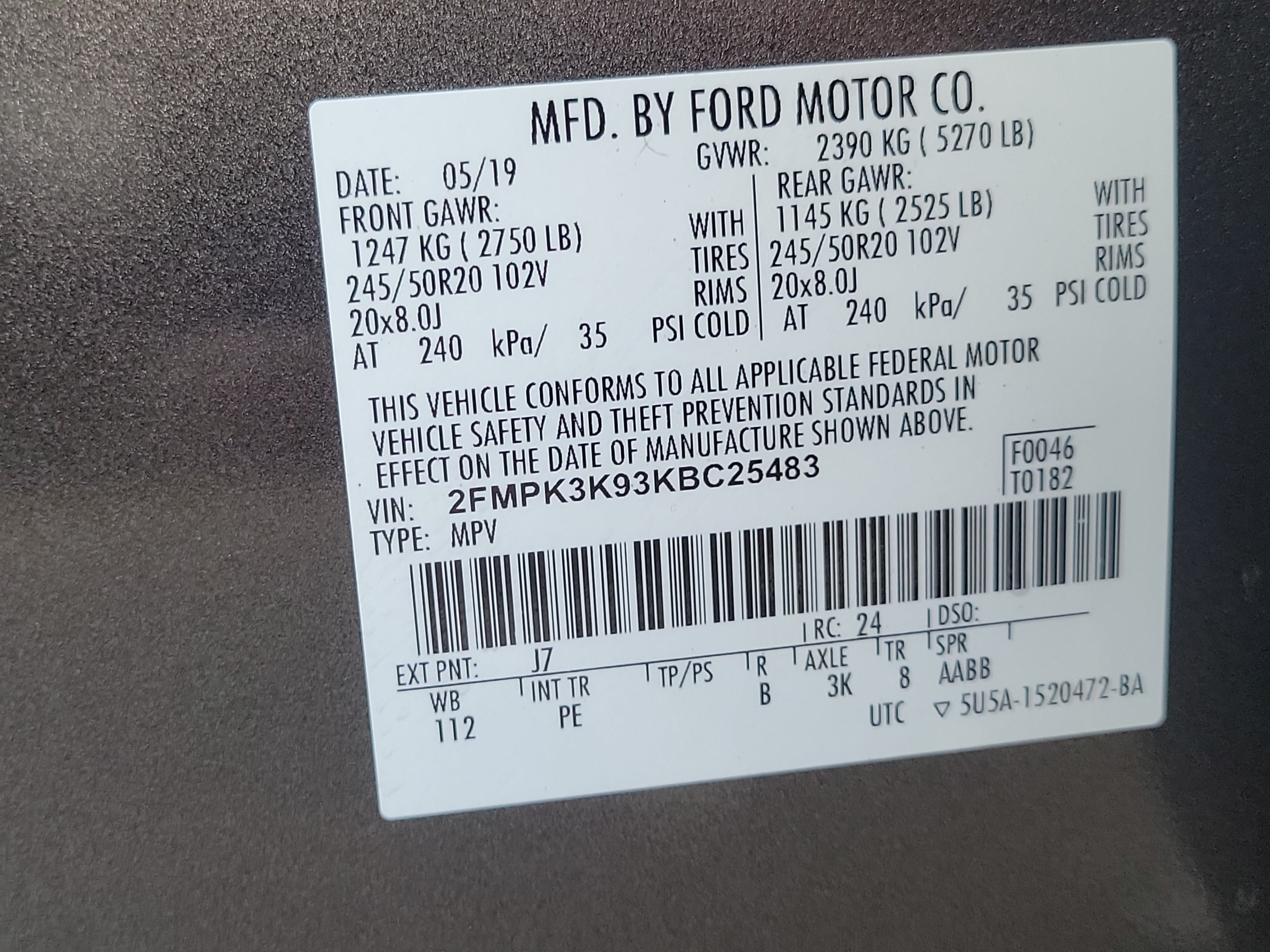 2019 Ford Edge Titanium