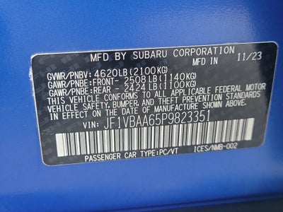 2023 Subaru WRX Base