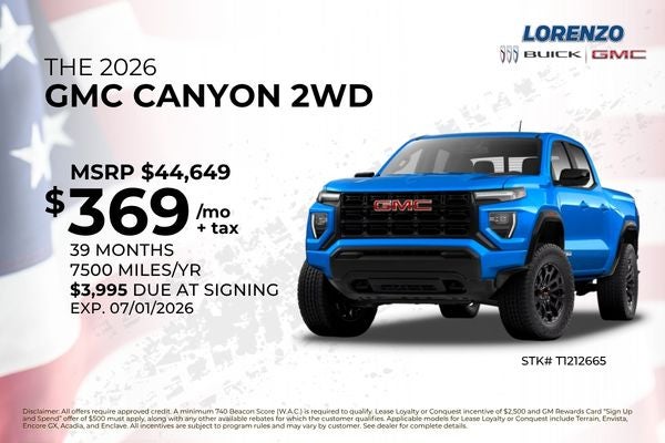 2026 GMC Canyon 2WD