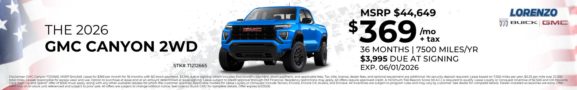 2026 GMC Canyon 2WD