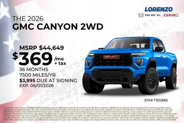 2026 GMC Canyon 2WD