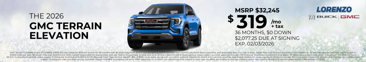 GMC Terrian January Offer