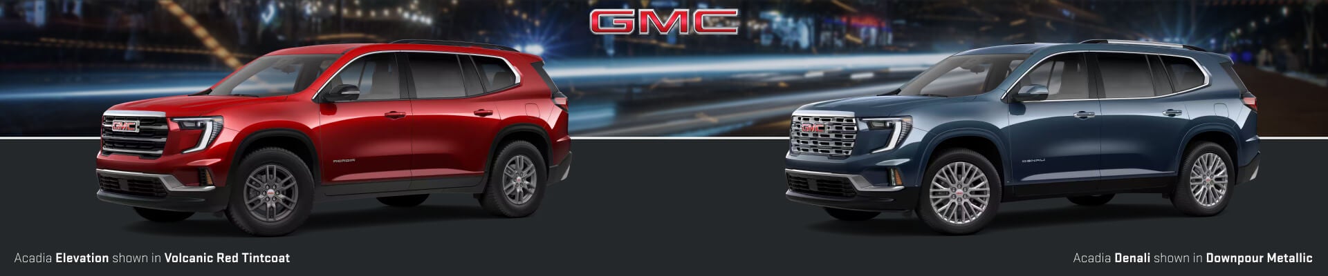 2026 GMC Acadia Denali Vs. Elevation