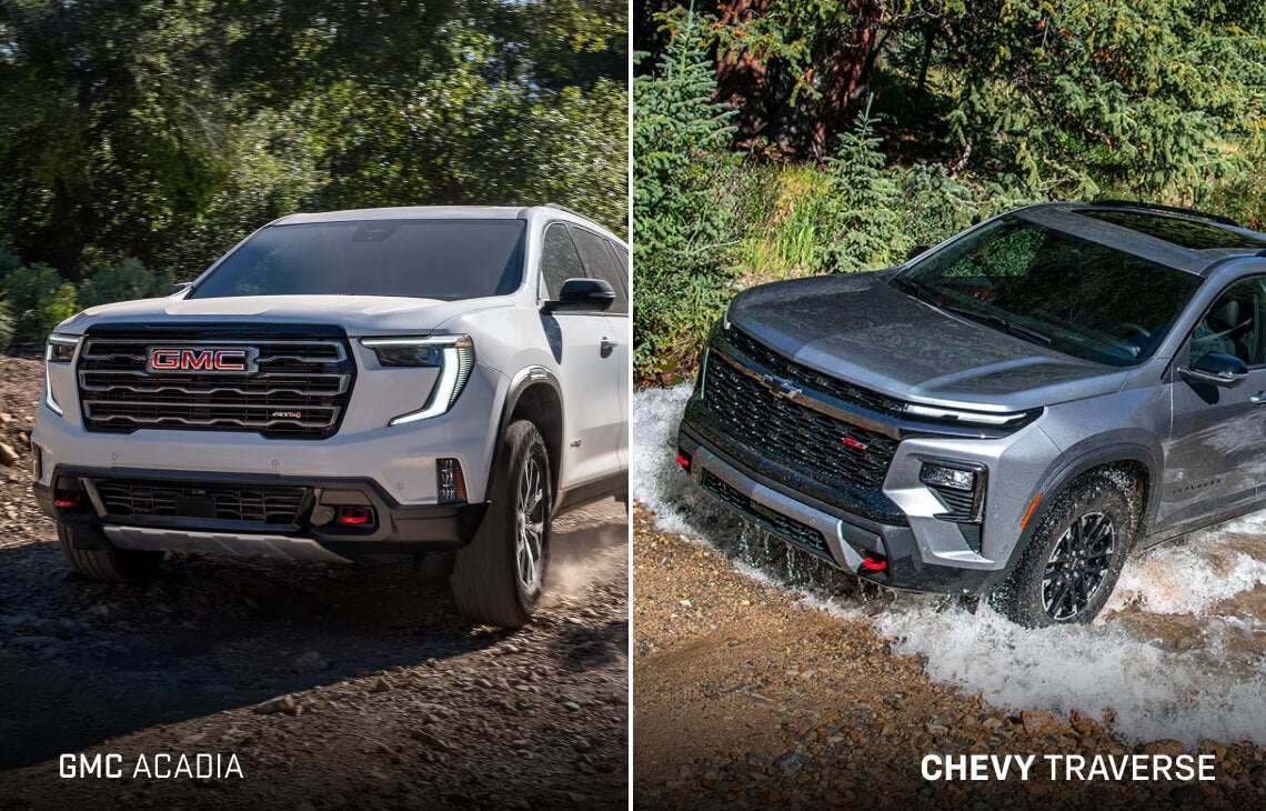 2026 GMC Acadia vs. Chevrolet Traverse: Performance Specs