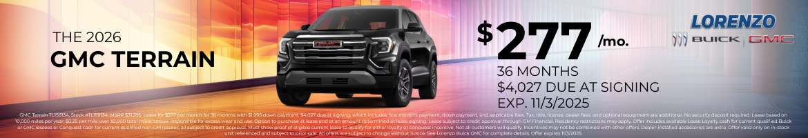 2026 GMC Terrain offer