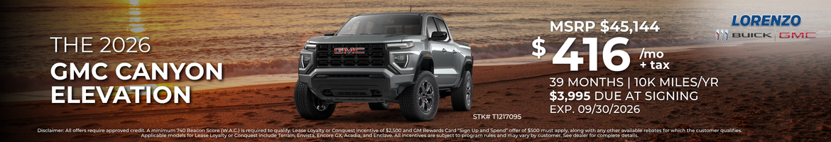 2026 GMC Canyon Elevation