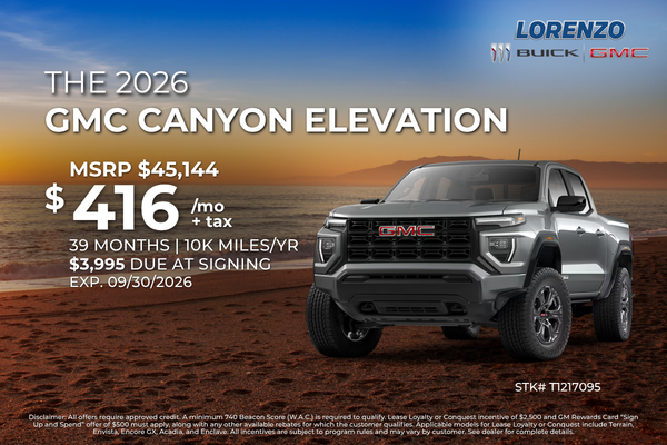2026 GMC Canyon Elevation