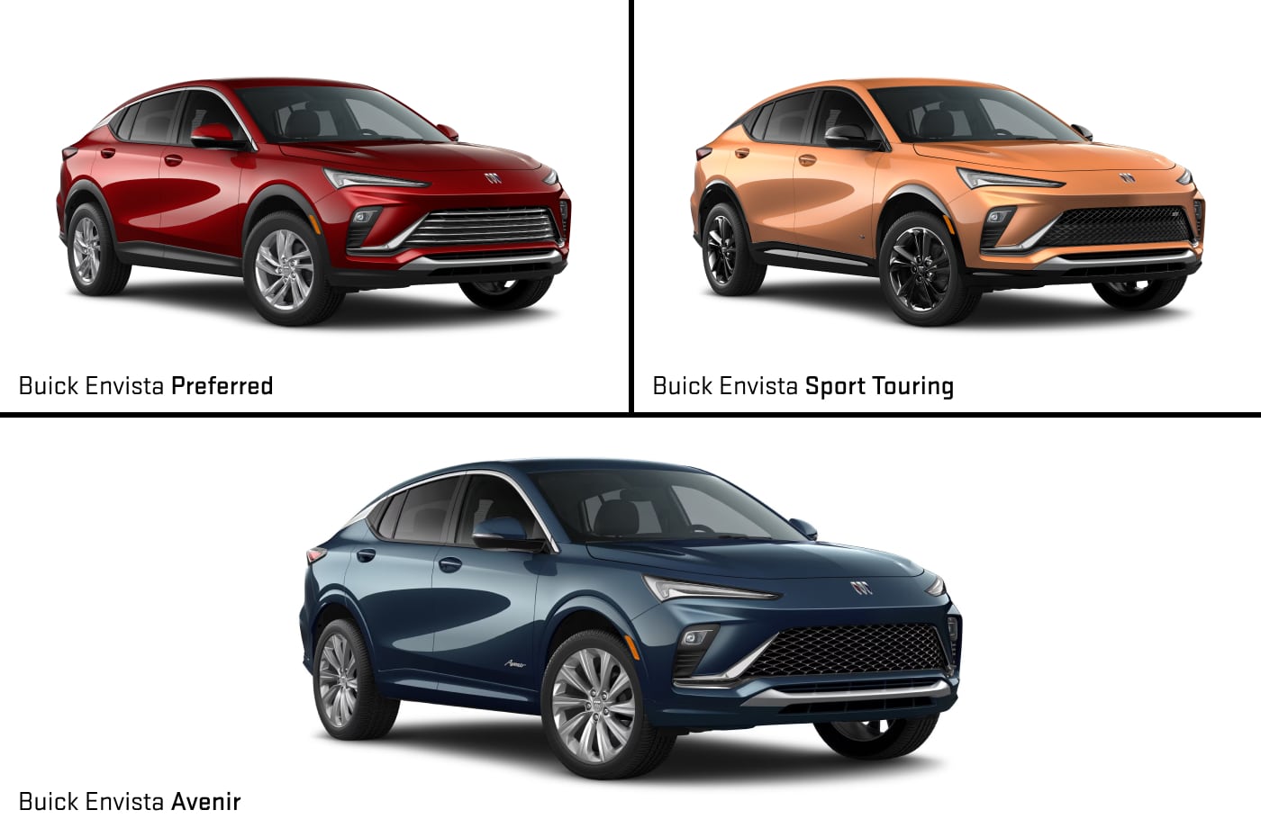 2025 Buick Buick Envista Preferred, Buick Envista Sport Touring, & Buick Envista Avenir