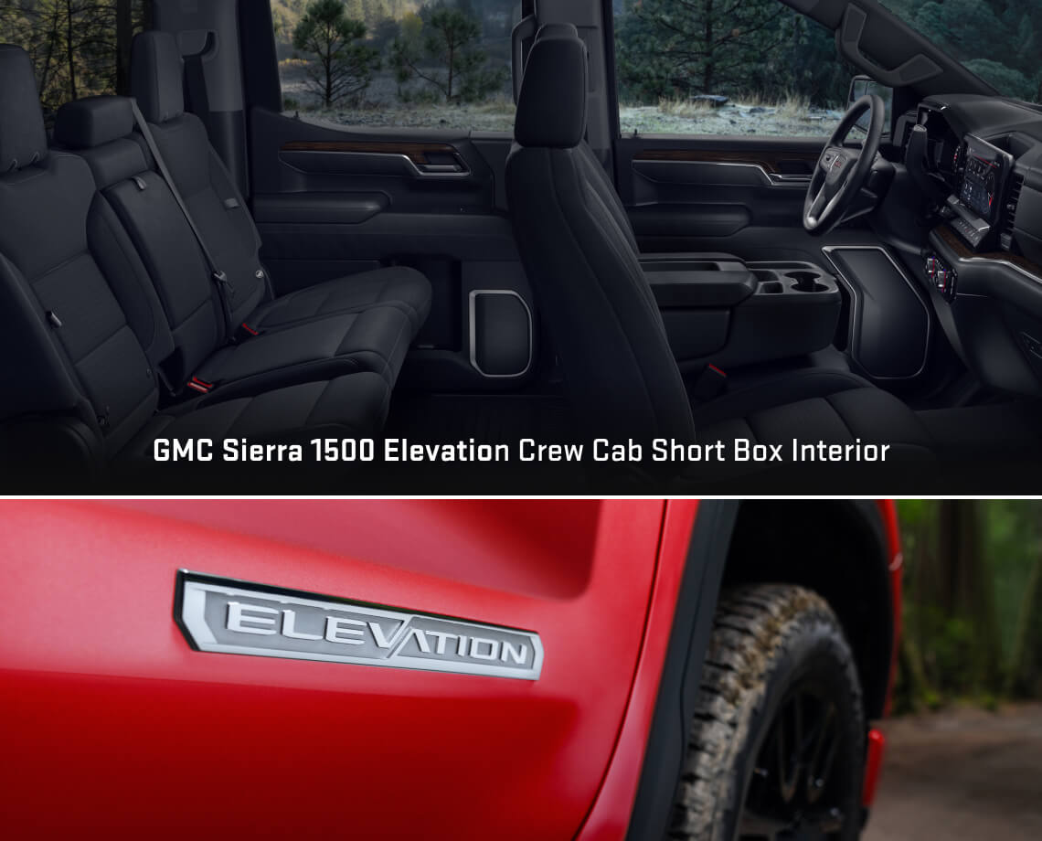GMC Sierra 1500 Elevation crew cab short box interior